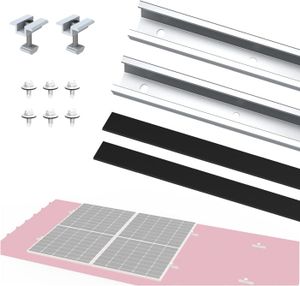 NICHOIR - NID NuaSol Kit de montage photovoltaïque pour toit en tôle trapézoïdale Extension