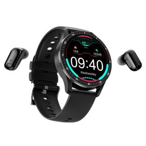 MONTRE CONNECTÉE Noir-X7 Headset Smart Watch TWS 2 in 1 Wireless Bl