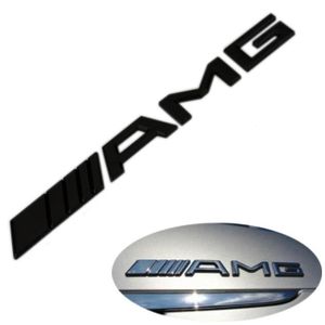 INSIGNE MARQUE AUTO Logo badge embleme de coffre AMG Noir MERCEDES-BEN