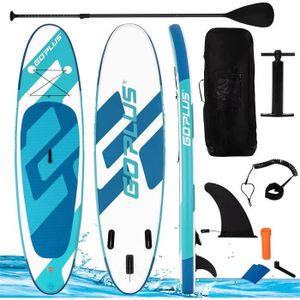 STAND UP PADDLE GYMAX Stand Up Paddle Board Gonflable 305x76x16 CM