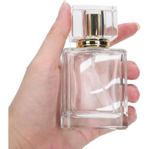 VAPORISATEUR VIDE Bouteille De Parfum En Verre 3 Pièces, Bouteille De Parfum Rechargeable 50 Ml Vaporisateur De Verre Liquide Transparent Cont[n1559]