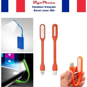 Lampe de Lecture USB Richer-R Lampe USB /à LED Clavier USB//Lampe de Lecture Portable Lampe Flexible USB /à col de Cygne 10pcs Lampe LED pour PC//Ordinateur Portable Noir Lampe de Lecture Portable