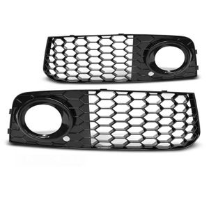 Grille Anti-Brouillard Feux Grill pour Audi A4 B8 07-11 RS4 Look Edition Noir Complet