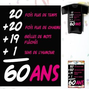 Carte Anniversaire 60 Ans Cdiscount