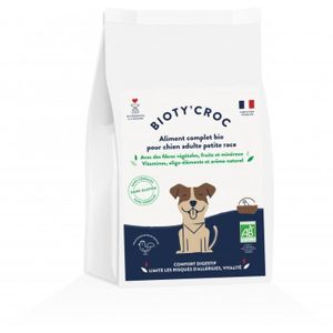 CROQUETTES Croquettes Bio pour chien adulte petite race - Sans céréales, sans gluten 2kg