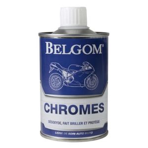NETTOYANT EXTÉRIEUR BELGOM - Chromes 250Ml - Idéal pour Désoxyder et faire Briller - Applique une Couche Protectrice - Simple et Efficace - Empêche