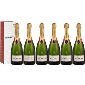 CHAMPAGNE Lot 6 Champagnes Bollinger Brut Special Cuvée 75cl avec étuis