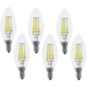 AMPOULE - LED Ampoules Led E14 Blanc Froid 6500K, C35 6W Rétro C