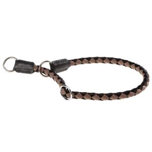 COLLIER Ferplast colliers à glissière pour chiens Twist 60 cm de nylon noir/marron