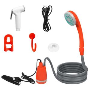 Kit de Camping, Douche Portable, Pompe de Douche Électrique