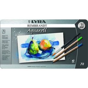 CRAYON DE COULEUR Lyra - Coffret métal de 72 crayons de couleur aqua