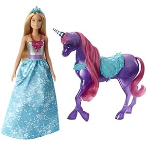 POUPÉE Barbie Dreamtopia Princesse et licorne - MATTEL - 