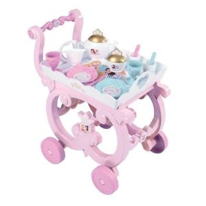 MAISON - MÉNAGE Desserte XL Disney Princess - Smoby - Mixte - Rose - 17 accessoires inclus - Enfant - Dès 3 Ans