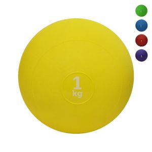 MEDECINE BALL Médecine ball souple gonflable - SPORTIFRANCE - Rouge - 4 kg - Musculation - Fitness