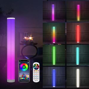 Lampadaire de salon-lampe d'ambiance colorée lampe d'angle triangulaire à  lumière de remplissage LED à gradation RGB lampadaire - Cdiscount Bricolage