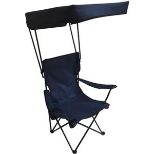 CHAISE DE CAMPING Chaise pliante avec pare soleil sunrise  bleu