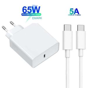 Chargeur USB-C 65 watts pour Huawei Matebook 14 