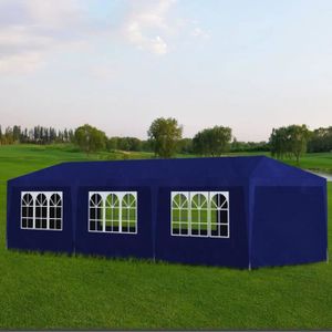 TONNELLE - BARNUM Tente de réception 3 x 9 m Bleu