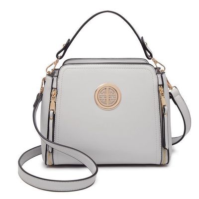 Sac Bandoulière Femme Cuir Synthétique Miss Lulu – Petit Format 21x16 Cm, Motif Tressé V, Léger & Imperméable