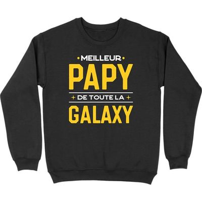 Pull homme meilleur papy galax Black Cdiscount Pret a Porter