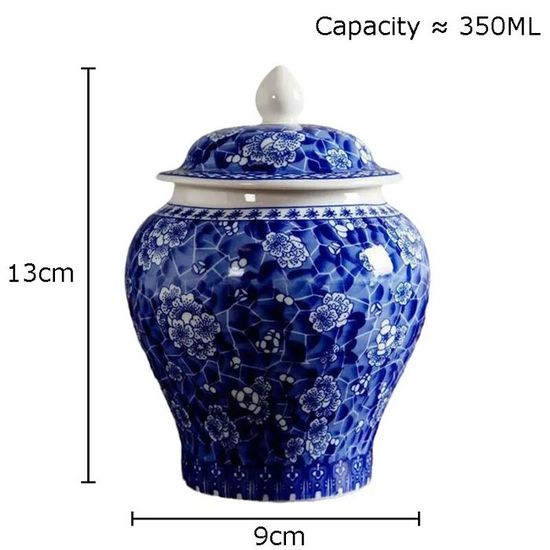 Lot De 4 Housses De Coussin 45x45cm Style Chinois Bleu & Blanc - Motif Floral Oiseau, Velours, Fermeture Zip