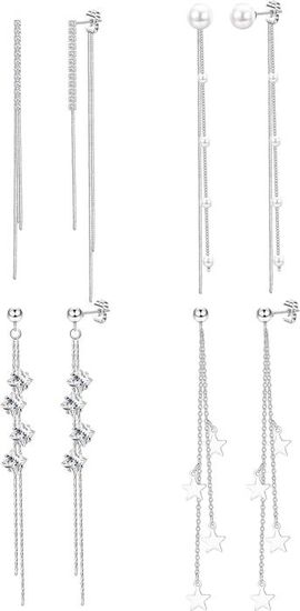 Boucles D'oreilles En Plumes De Paon Pour Femmes, Longues Et Naturelles