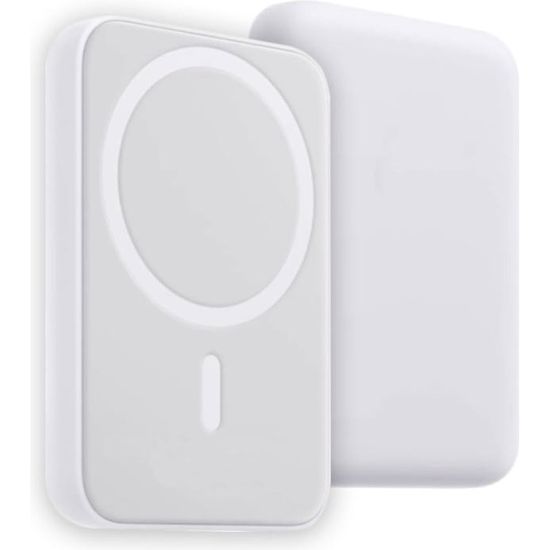 Mini Batterie Externe Magsafe, Power Bank Magnétique Sans Fil 6000mAh