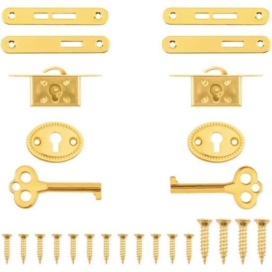 Lot De 5 Verrous De Prise En Alliage De Zinc Avec Clé