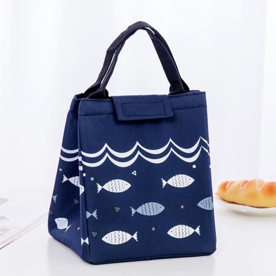 Lunch Box - Isotherme - Bento Pour Femmes Et Enfants - Étanche - Polyester - Gris - Maison