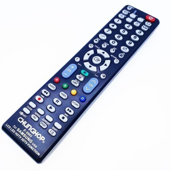 Télécommande TV Universelle E-S903 compatible TV Samsung /LCD /LED  /HDTV/3DTV-Télécommande Parfaite de remplacement compatible avec -  Cdiscount TV Son Photo
