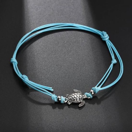 Bracelet Cheville Ursteel Plaqué Or - Cœur Avec Initiale Réglable Femme