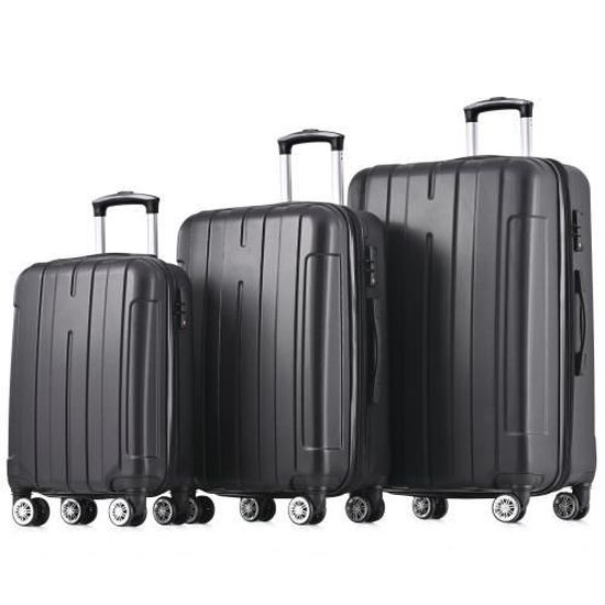 CONCORDIA PARIS Ensemble Série de 3 Valises Rigides 4 Doubles