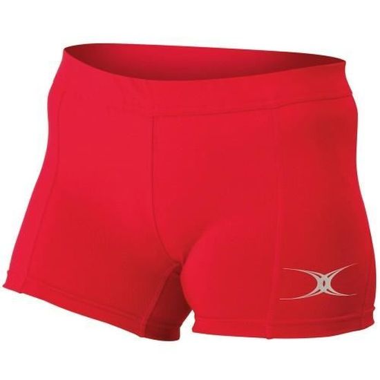 short sport femme rouge