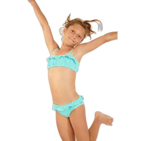 Maillot de bain 2 pieces fille Banana Moon M Tati Retro lagon 6 ans Lagon Cdiscount Pret a Porter