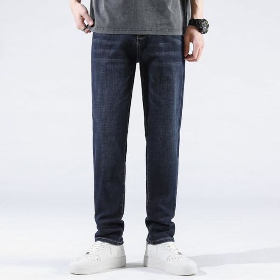 Jeans Homme Stretch Coupe Droite Confortable Casual Pantalon En Denim 5 ...