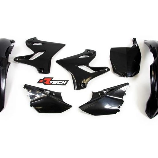 Racetech Kit Plastique Complet RTECH Yamaha 125 250 YZ 02-14 Black Restyle 15