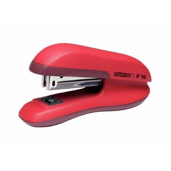 Agrafeuse Zenith 590 Rouge - Capacité 200 Agrafes, Agrafage 15 à 30 Feuilles - Pour Bureau Ou Maison