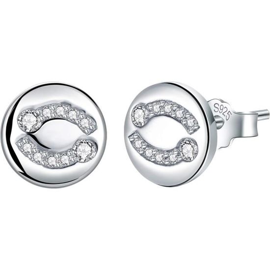 Boucles D'Oreilles Vintage Lisner - Clips Argenté - Bijou Fantaisie Féminin - Occasion