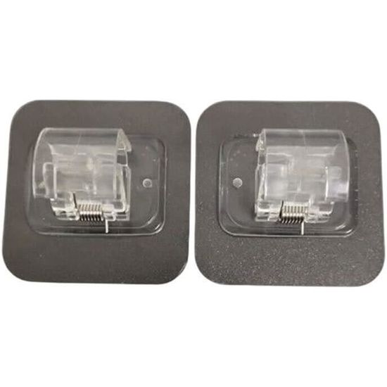 2 Supports De Tringle à Rideau Fixation Plafond Ou Mur - Adhésif Ou Vis, Capacité 13,6 Kg - Pour Rideaux, Douche Ou Décoration - 9