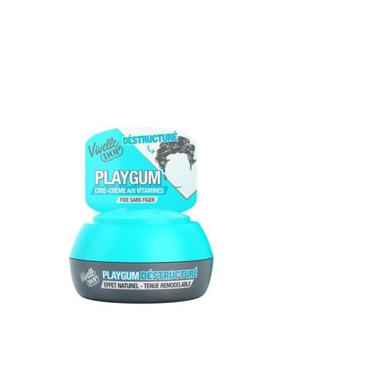 Lot De 3 Crèmes Coiffantes Cire ViveLLE DOP Playgum - Tenue Forte - 80ml - Neuf