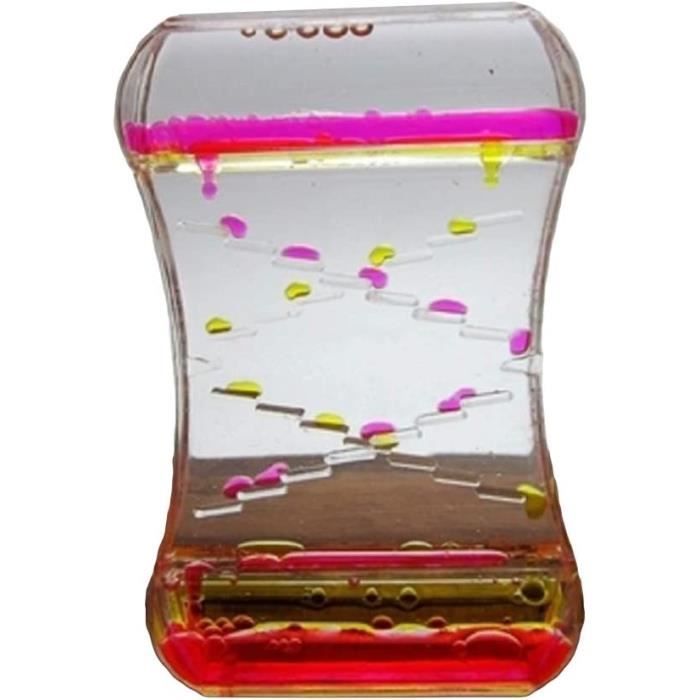 Sablier à Huile Coloré LULUFUN – Jouet Sensoriel Visuel Anti-stress, Bureau Calme, Relaxation, Violet+bleu