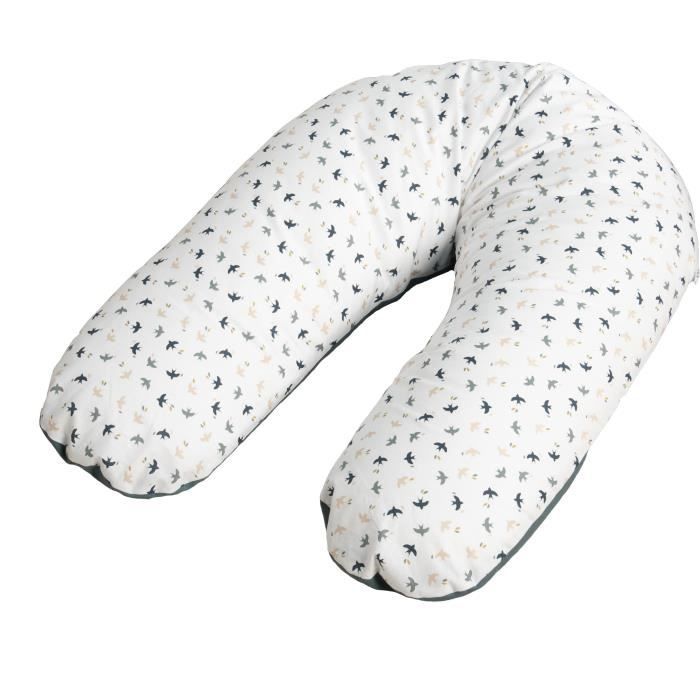 P'TIT ALBATROS Le P'tit Coussin de maternité Coton Imprimé déhoussable - livré en valisette