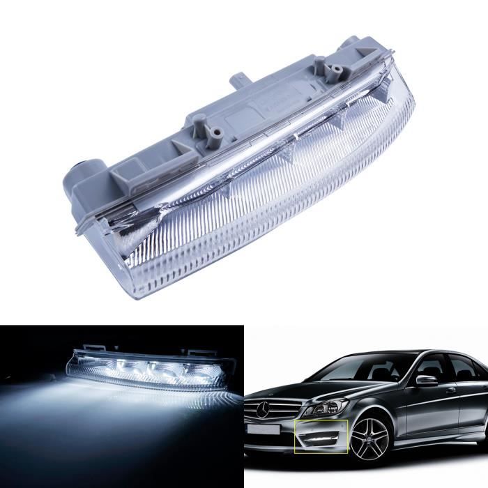 Gauche Blanc LED Feux de Jour Diurnes Lampe 6000K Pour Mercedes C E Class W204 W212 R172