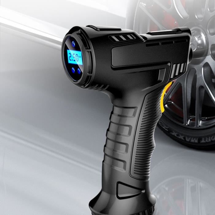 Compresseur d'air Rechargeable sans fil 120W, pompe à Air Portable numérique pour voiture, équipement de gonflage a Wired -XUNI029