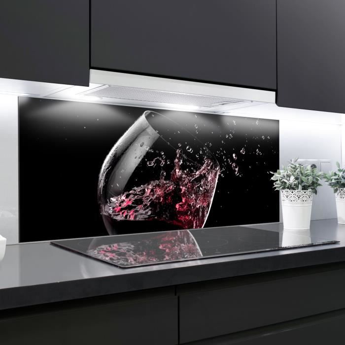 Panneaux imprimés de cuisine de crédence en verre verre trempé 125x50cm