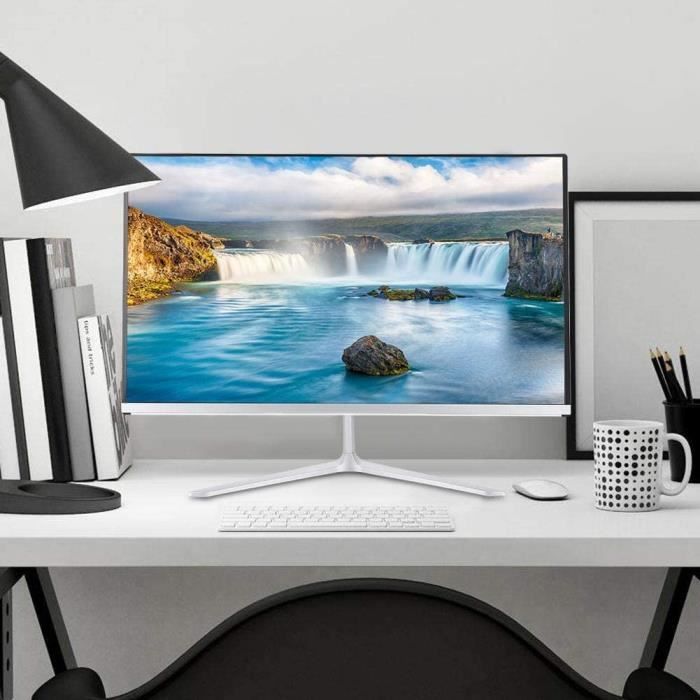 Pbzydu 【𝐕𝐞𝐧𝐝𝐫𝐞𝐝𝐢 𝐍𝐨𝐢𝐫】 Tout en Un Ordinateur de Bureau Ordinateur élégant Simple pour Le Bureau de Travail de Jeu à la M