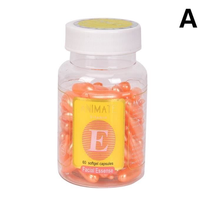 60 pièces-boîte Vitamine E Essence Visage Crème Capsule Blanchissant Crème Rousseur Égayer Réparation Cicatrice D'ac W4345