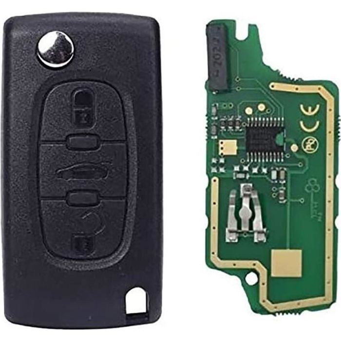 Clé complète avec électronique à Programmer Citroen C1 C2 C3 C4 C5 C6 C8 Xsara Picasso Peugeot 207 208 307 308 407 807 3008 5