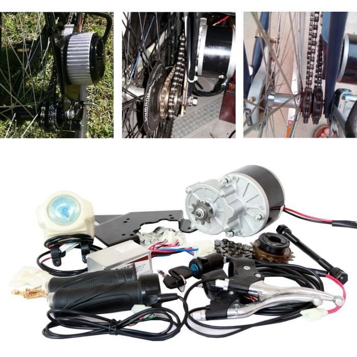 24V 250W ELECTRIC BIKE KIT DE CONVERSION E-BIKE KIT ELECTRIC SCOOTER VÉLO GNG MOTEUR ELECTRIQUE (SIDE-MONTÉE)