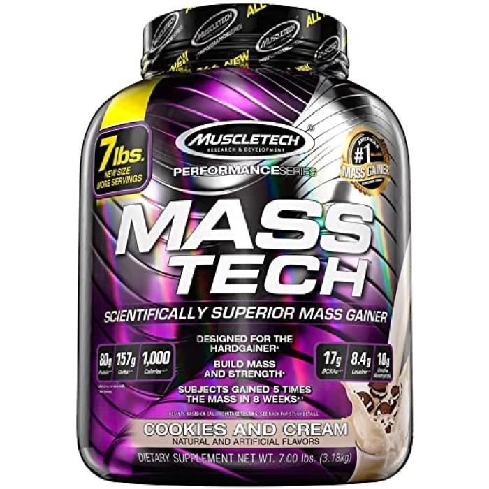 MuscleTech Mass-Tech Gaineur de Masse Musculaire Cookies-Crème 3,18 kg271
